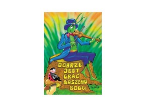 Naklejka prostokąt - Dobrze jest grać - skrzypce