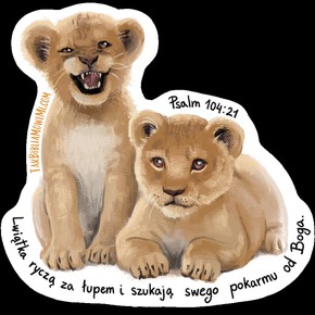 Naklejka – Lwiątka