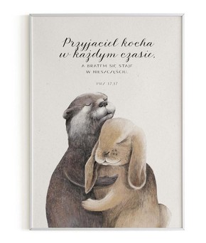 Plakat A3 - Przyjaciel kocha - wydra
