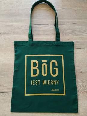 Torba Bóg jest wierny - zielona
