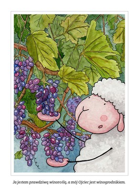 Pocztówka z kolorowanką - Ja jestem prawdziwą