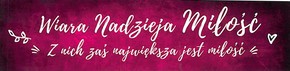 Zakładka promise - Wiara Nadzieja Miłość