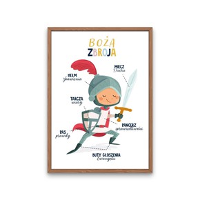 Plakat A3 dla dzieci - Zbroja Boża