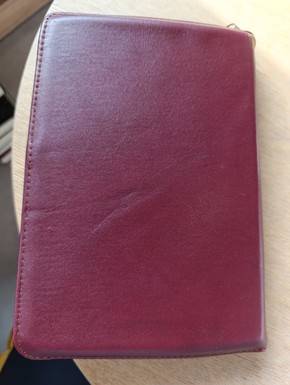 OUTLET - Biblia Warszawska średnia, skóra, zamek  