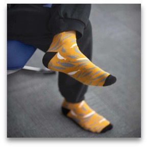 THE CHOSEN - Skarpety długie MUSZTARDOWE męskie