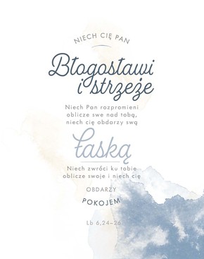 Obraz na płótnie - Błogosławieństwo - akwarela