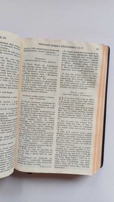 OUTLET - Biblia NP średnia- skóra