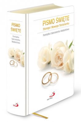Pismo Święte ST i NT białe  Ślub