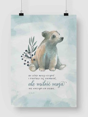 Plakat A3 - Bo góry Miś