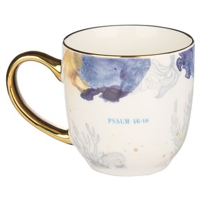Kubek ceramiczny - Be Still Watercolored Ocean