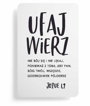 Magnes na lodówkę - Ufaj wierz