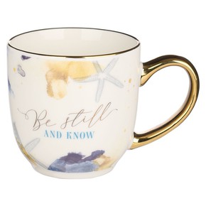 Kubek ceramiczny - Be Still Watercolored Ocean