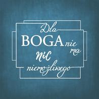 Podstawka korkowa - Dla Boga nie ma nic 