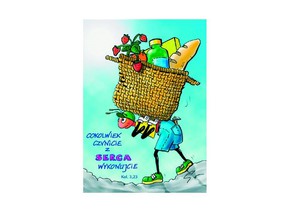 Naklejka prostokąt - Cokolwiek czynicie - mrówka