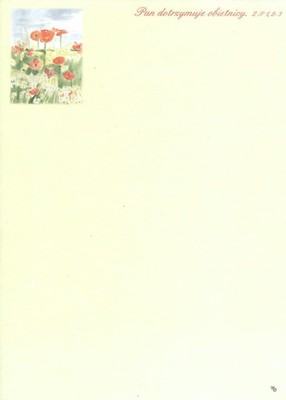 Papeteria A5 - Pan dotrzymuje obietnicy - maki