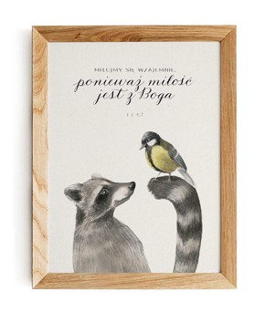 Plakat A4 - Miłujmy się wzajemnie - szop