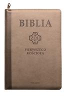 Biblia Pierwszego Kościoła - PU brązowa zamek wyc