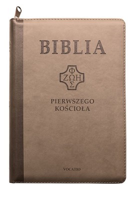 Biblia Pierwszego Kościoła - PU brązowa zamek wyc