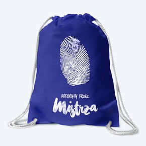 Plecak płócienny - Dotknięty - niebieski