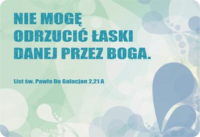 Magnes na lodówkę - Nie mogę odrzucić łaski