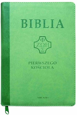 Biblia Pierwszego Kościoła - PU zielona zamek wyc