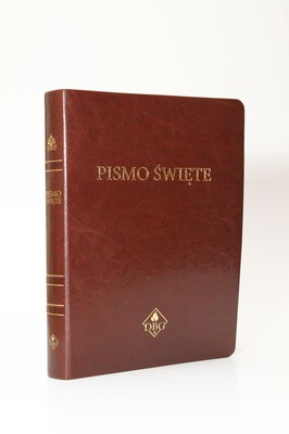 Biblia DBG - PU bordowa złocona