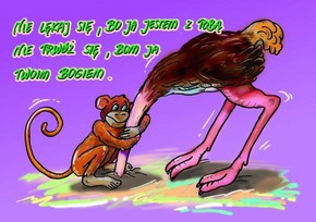 Kartka promise - Nie lękaj się - struś