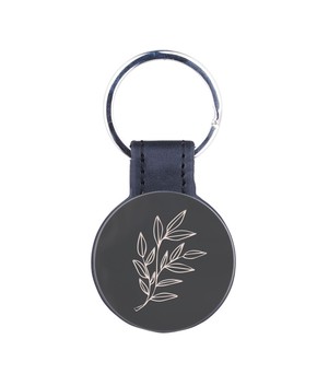 Brelok metalowy - Będę cię strzegł - listek