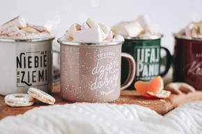 Kubki emaliowane kwartet