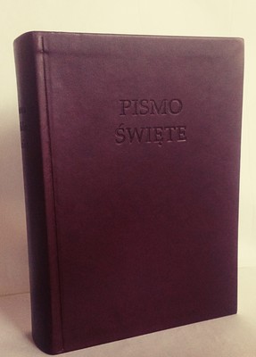 Nowa Biblia gdańska oprawa ekoskóra miękka, bordo