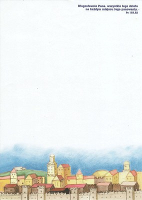 Papeteria A5 - Błogosławcie Pana - domki