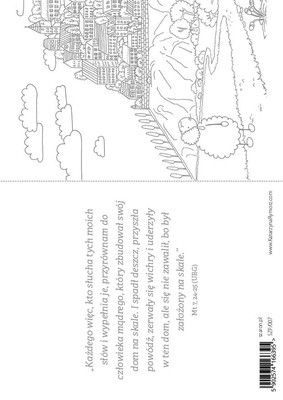 Pocztówka z kolorowanką - Nie zawali się dom