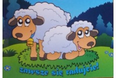 Naklejka prostokąt - Zawsze się radujcie 