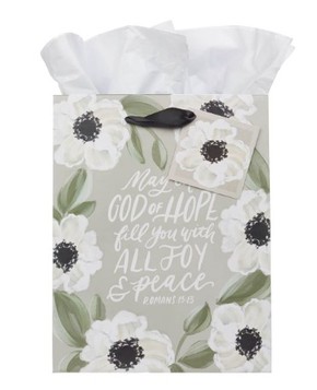 Torba prezentowa - God of Hope Gray Floral 