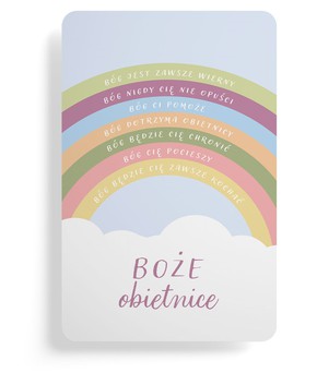 Magnes na lodówkę - Boże obietnice - tęcza 