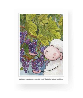 Pocztówka z kolorowanką - Ja jestem prawdziwą