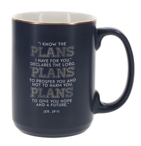 Kubek ceramiczny - The Plans Modern Blue