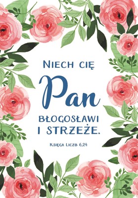 A Kartka składana - Niech cię Pan - kwiat
