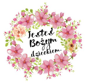 Podstawka korkowa - Jesteś Bożym dzieckiem