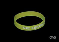Opaska silikonowa – Nie lękam się - jasnozielona