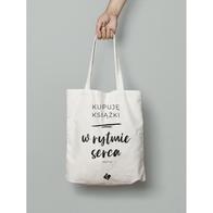 Torba bawełniana eco - Książki w rytmie serca
