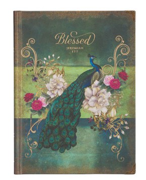 Notatnik - twarda oprawa - Blessed Blue Peacock