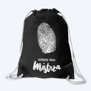 Plecak płócienny - Dotknięty - czarny