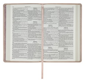 KJV Bible - Dusty Pink Floral Faux Leather