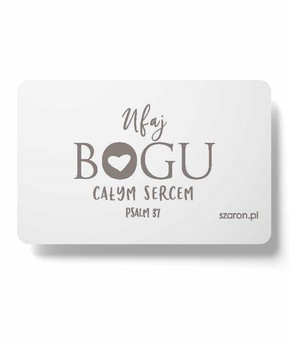 Magnes na lodówkę - Ufaj Bogu całym sercem