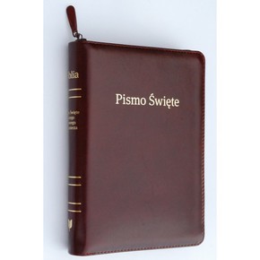 Biblia EIB duża - SKÓRA zamek indeks bordo 