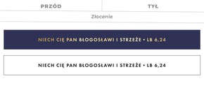Brelok skórzany pasek - Niech cię Pan
