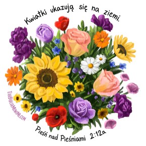 Naklejka – Kwiatki