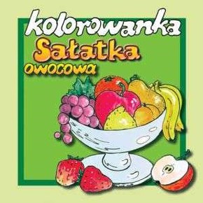 Sałatka owocowa - kolorowanka mała