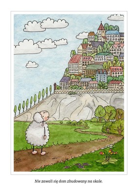 Pocztówka z kolorowanką - Nie zawali się dom